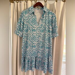 Small Aqua Print Dress